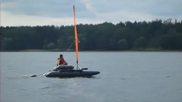 Парусный катамаран Мастеркат K-35S Демонстрация на воде.