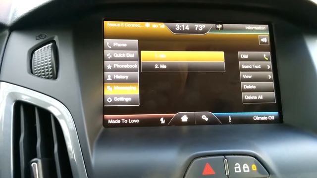 Nexus 5 with Ford Sync SMS Text to Speech смотреть онлайн