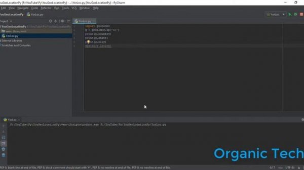 GeoCoder API Tutorial - Get User Location with Python #9
