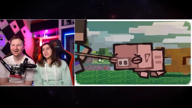 Pig - Ultimate Minecraft Cartoons | Свинья (Майнкрафт анимация | РЕАКЦИЯ на Cas van de Pol смотреть онлайн