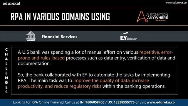 RPA in various Domains | RPA Use Cases | Robotic Process Automation | Edureka | RPA Rewind - 6 смотреть онлайн