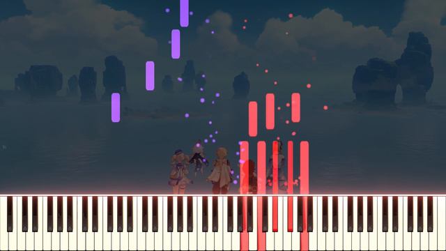 Genshin Impact Update 1.6 OST - In Stories of Fading Light | [Piano Cover] (Synthesia)「ピアノ」 смотреть онлайн