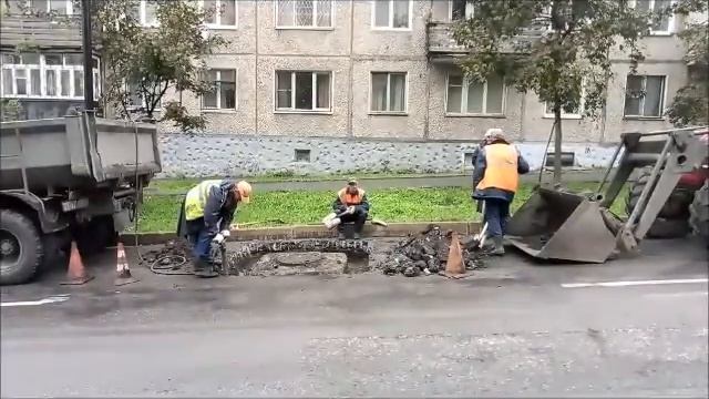Ремонт улицы Дзержинского в центре Хабаровска смотреть онлайн