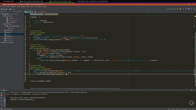 How To: PYTHON DISCORD BOT ? #03 - Listener & Autorole Command (2/2) ? Tutorial Deutsch (discord.py смотреть онлайн