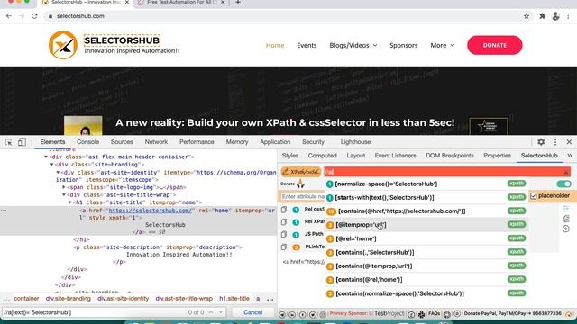 What is the right platform to write & verify XPath and install SelectorsHub смотреть онлайн