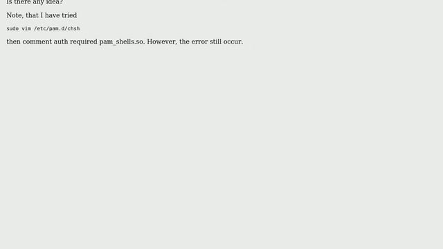 Ubuntu: Error Password: chsh: PAM: Authentication failure when try to install Oh my zsh смотреть онлайн