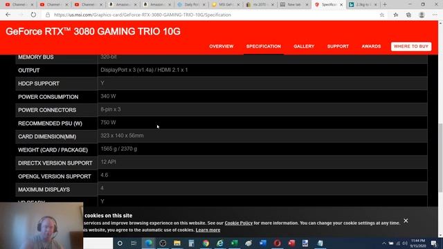 Online Overview of the MSI GeForce RTX™ 3080 GAMING TRIO 10G, installation manual gpu graphics card смотреть онлайн