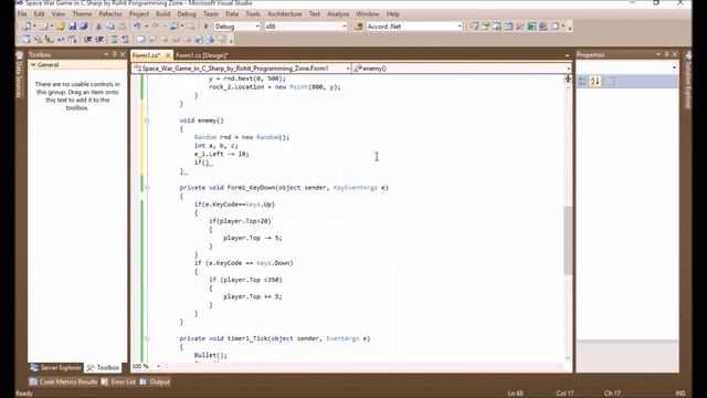 Space War Game in C# Visual Studio By Rohit programming zone смотреть онлайн