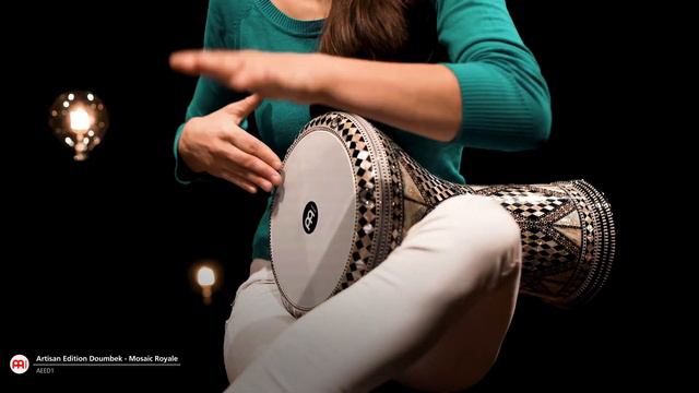 MEINL Percussion - 8 3/4" Artisan Edition Egypt Doumbek, White Pearl, Mosaic Royale - AEED1 смотреть онлайн