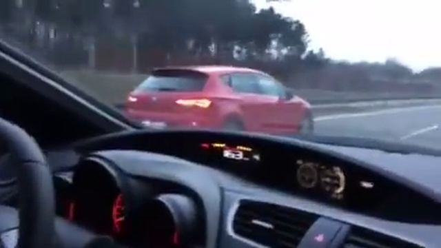 Cupra 280 vs Civic Type-R 310 80-200 km/h смотреть онлайн