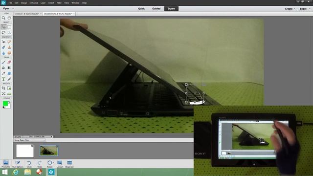 How To Use PhotoShop Elements 12 On Tablet(Sony Vaio Duo 11) смотреть онлайн