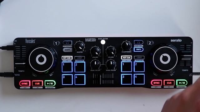 Mix with the smallest DJ controller | Hercules DJ Controller Starlight смотреть онлайн