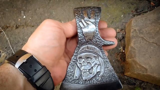 Топорик "БАЙКЕР" ручная гравировка смотреть онлайн