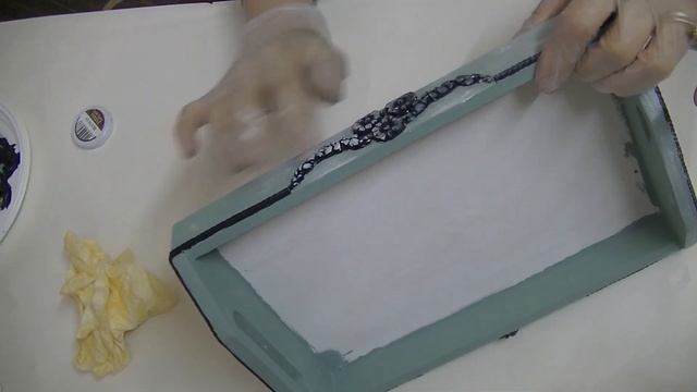 Декор подноса полимерной глиной. Мастер-класс. смотреть онлайн