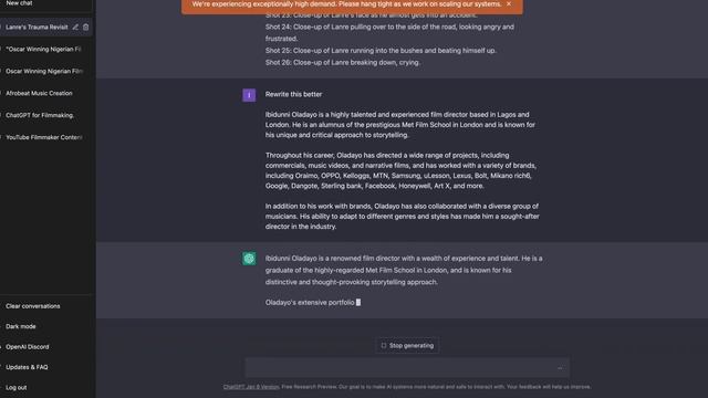 Chat GPT for Filmmakers смотреть онлайн