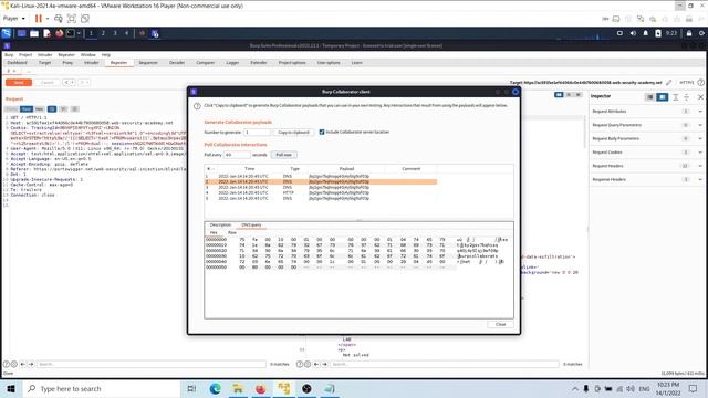Lab: Blind SQL injection with out-of-band data exfiltration смотреть онлайн