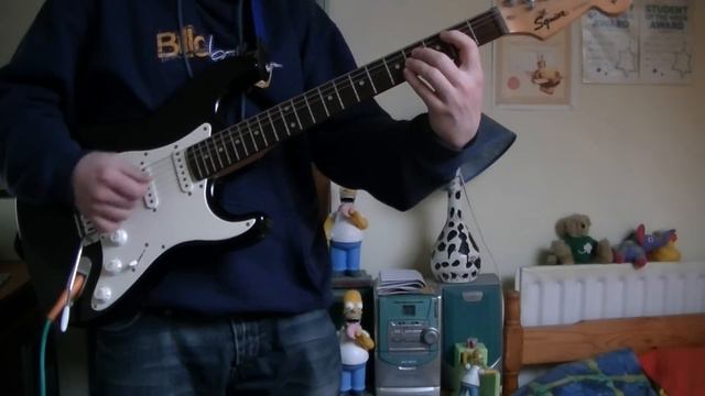 Nirvana: "Aneurysm" (electric guitar cover) смотреть онлайн