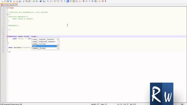 Guía Práctica para Entender las Funciones en PHP смотреть онлайн