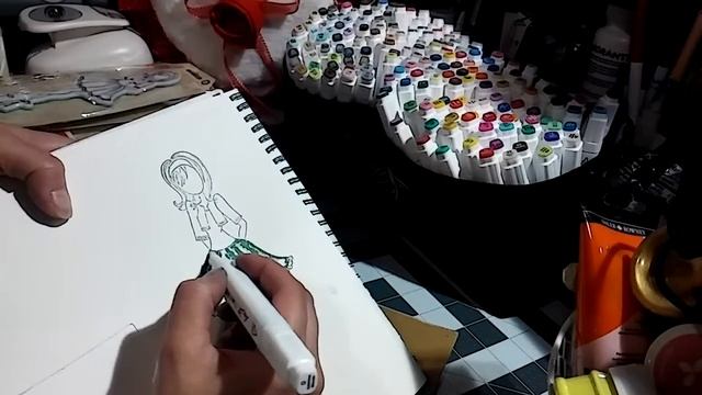Amazon Alcohol Markers Tutorial Part 2.. смотреть онлайн
