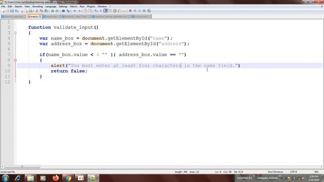 50. JAVASCRIPT TUTORIAL - Form Validation 3 смотреть онлайн