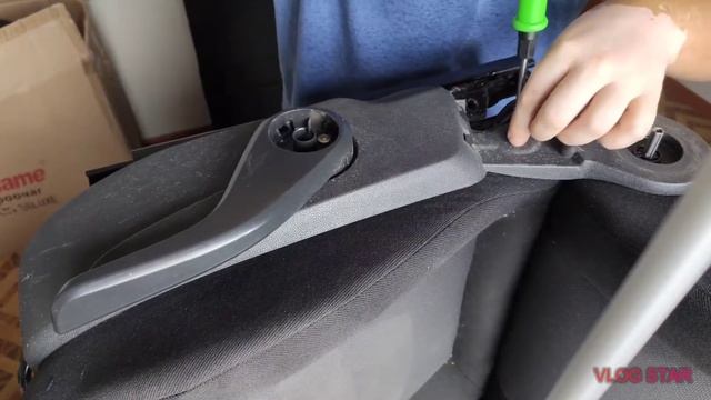 Разбор автомобиля Опель Зафира Б для установки авточехлов с снятием сидений и пластика, фишек, клип