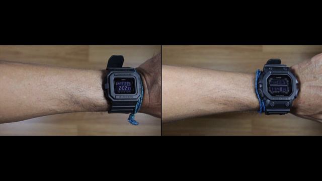 CASIO G-SHOCK DW-D5500BB-1 VS G-SHOCK GX-56BB-1