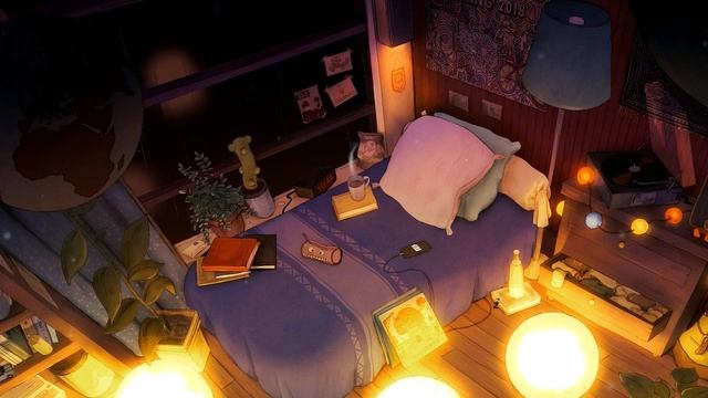 ♫ Cozy Late Night Bedroom Vibes ~? Groovy Lo-fi Music ♫ Chill~ Sleep Lofi Beats ? Lofi Playlist смотреть онлайн