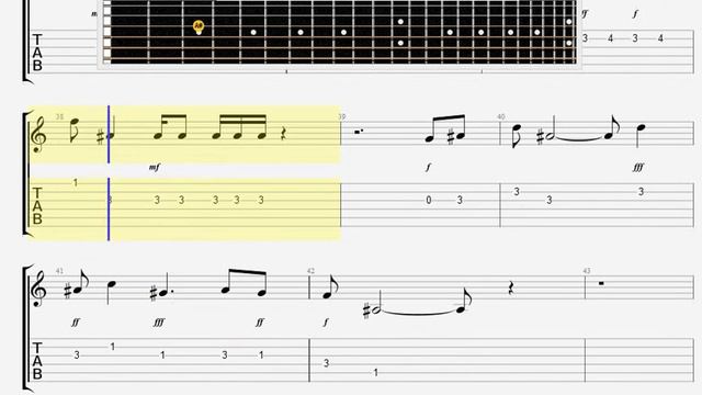 Beatles The   She Said She Said GUITAR 1 TABLATURE