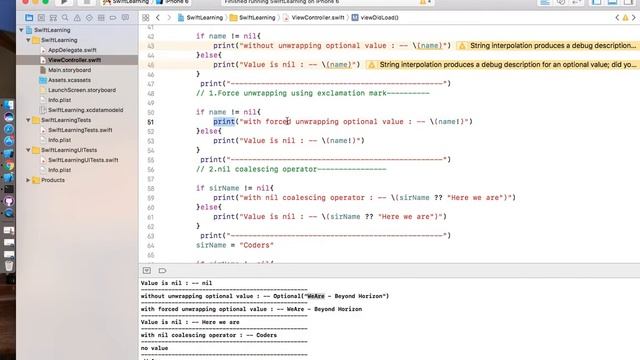 Swift Optionals - Learning Swift easily смотреть онлайн