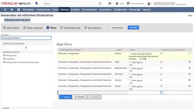 Ejemplo Reporte Financiero ERP Oracle Netsuite смотреть онлайн