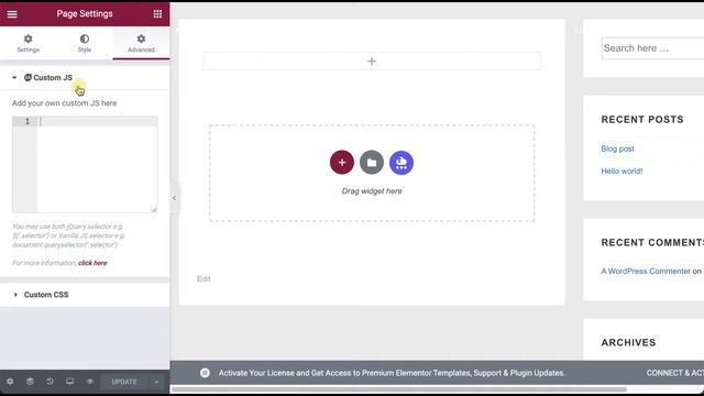 How to Add JavaScript to Elementor смотреть онлайн
