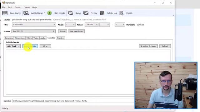 How to Harcode (Burn In) Subtitles Using HandBrake смотреть онлайн