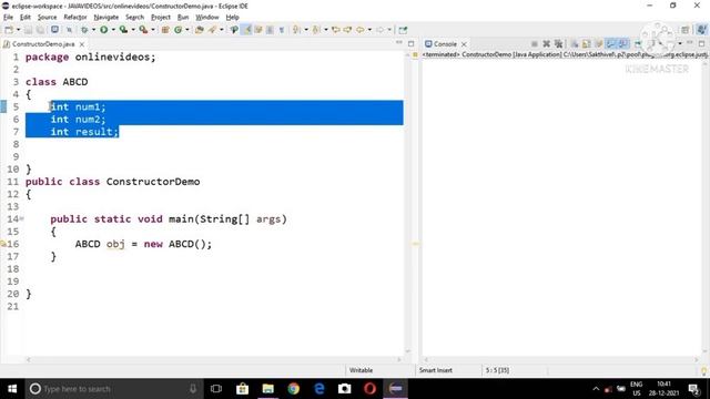 Constructors in Java (default & parameterized) in Tamil смотреть онлайн