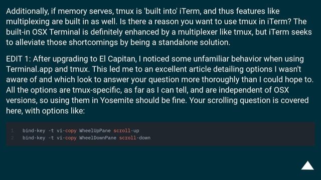 Scrolling on Mac with Tmux and iTerm смотреть онлайн