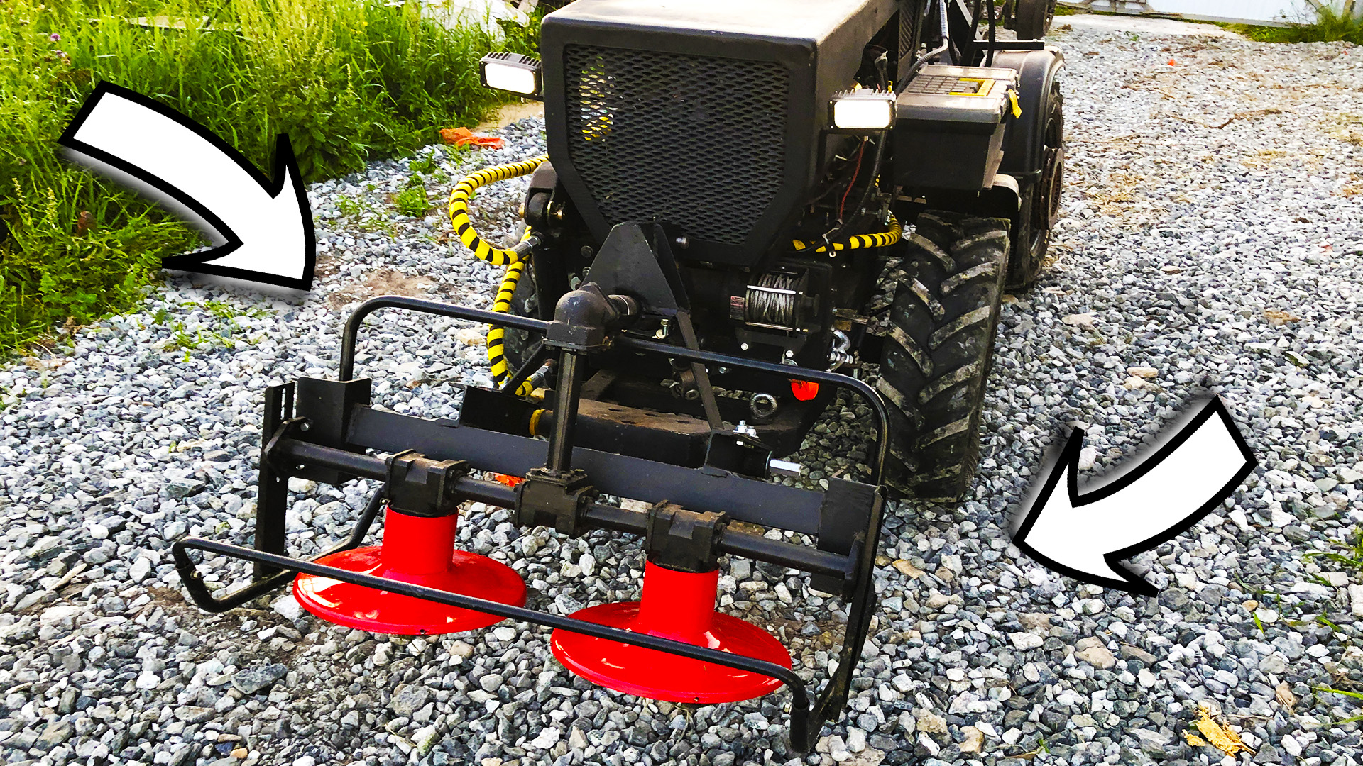 Роторная косилка от мотоблока на самодельный мини мото трактор (ЭКСПЕРЕМЕНТ) смотреть онлайн