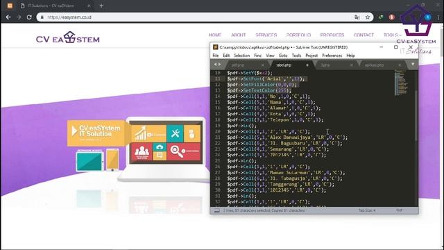 Membuat Report PDF dengan library FPDF di PHP Bag 18 - Memberi Warna Pada Tabel смотреть онлайн