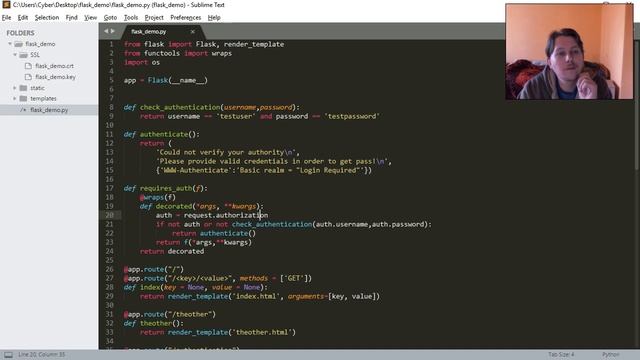 Python - Flask - Auth and Cache смотреть онлайн