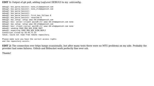 ssh connection to gitlab.com fails behind home router, but is fine when at workplace. However,... смотреть онлайн