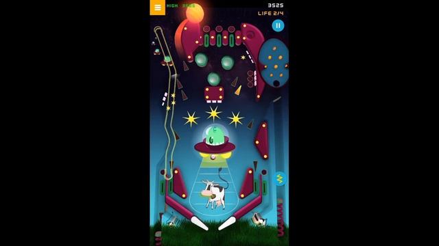 Alien vs Cow Pinball (mobile game by Andrea Fini) JUST GAMEPLAY смотреть онлайн