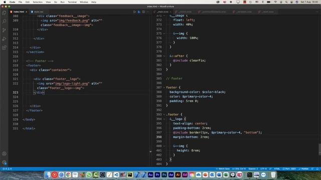 Footer 1/2: How to Build a Responsive Website - SASS Project (14/26) смотреть онлайн