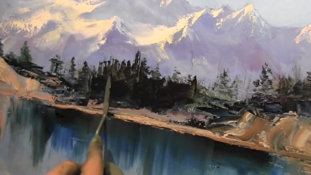 Научиться писать горы маслом, художник Сахаров смотреть онлайн