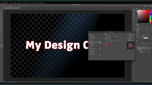 How to OUTLINE Transparent Text in Photoshop! смотреть онлайн