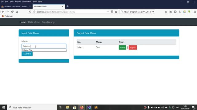 #3. Belajar PHP dan MYSQL| Proses Input dan Output Data Kategori смотреть онлайн