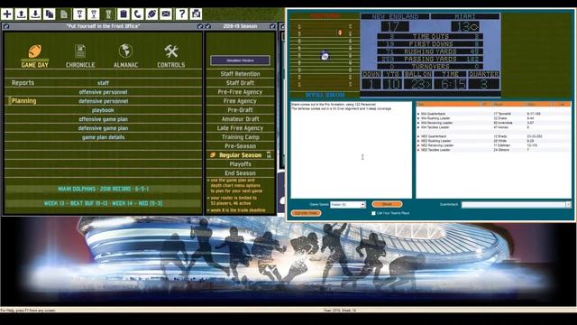 Front Office Football 8: Miami Dolphins Episode 14 смотреть онлайн