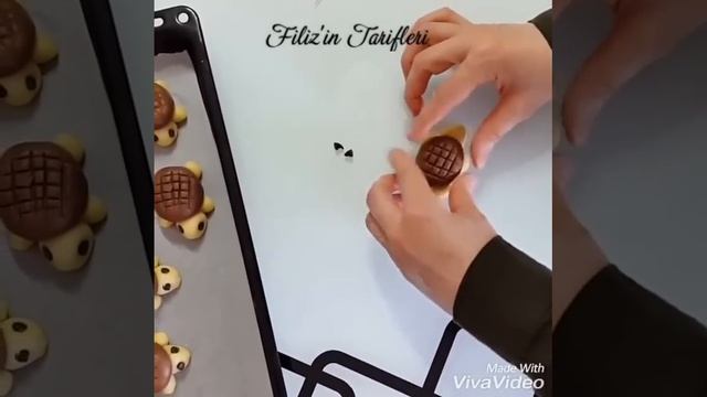 Kaplumbağa Şeklinde Kurabiye