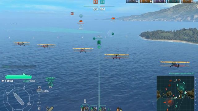 Играю на авианосце в World of Warships Видео №3 смотреть онлайн