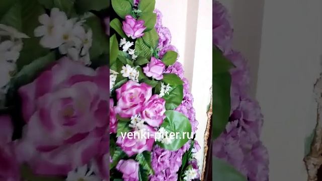 Венок В180, ритуальные венки в Санкт-Петербурге и пригородах. Наш сайт https://venki-piter.ru смотреть онлайн