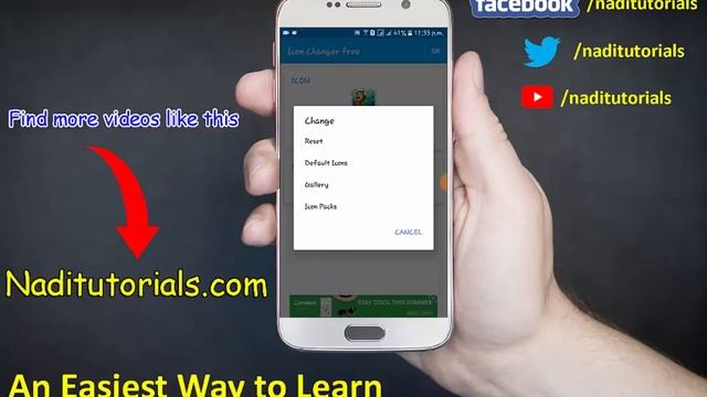How to Easily Change icon of Apps in Android - naditutorial.com смотреть онлайн