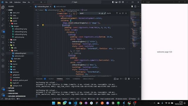 Membuat Onboarding & Login #6 Welcome Screen - Flutter Run смотреть онлайн
