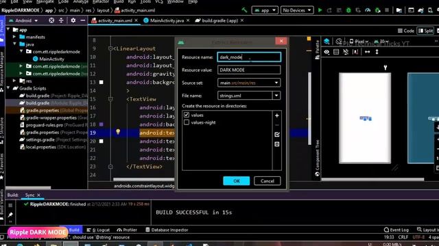 How To Get Telegram Dark Mode Effect Android Studio 2021 ? смотреть онлайн